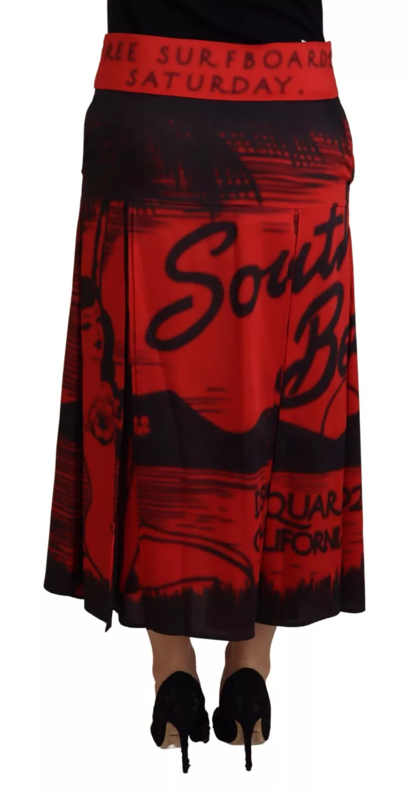 Dsquared² Red Long Skirt for Women alternate view