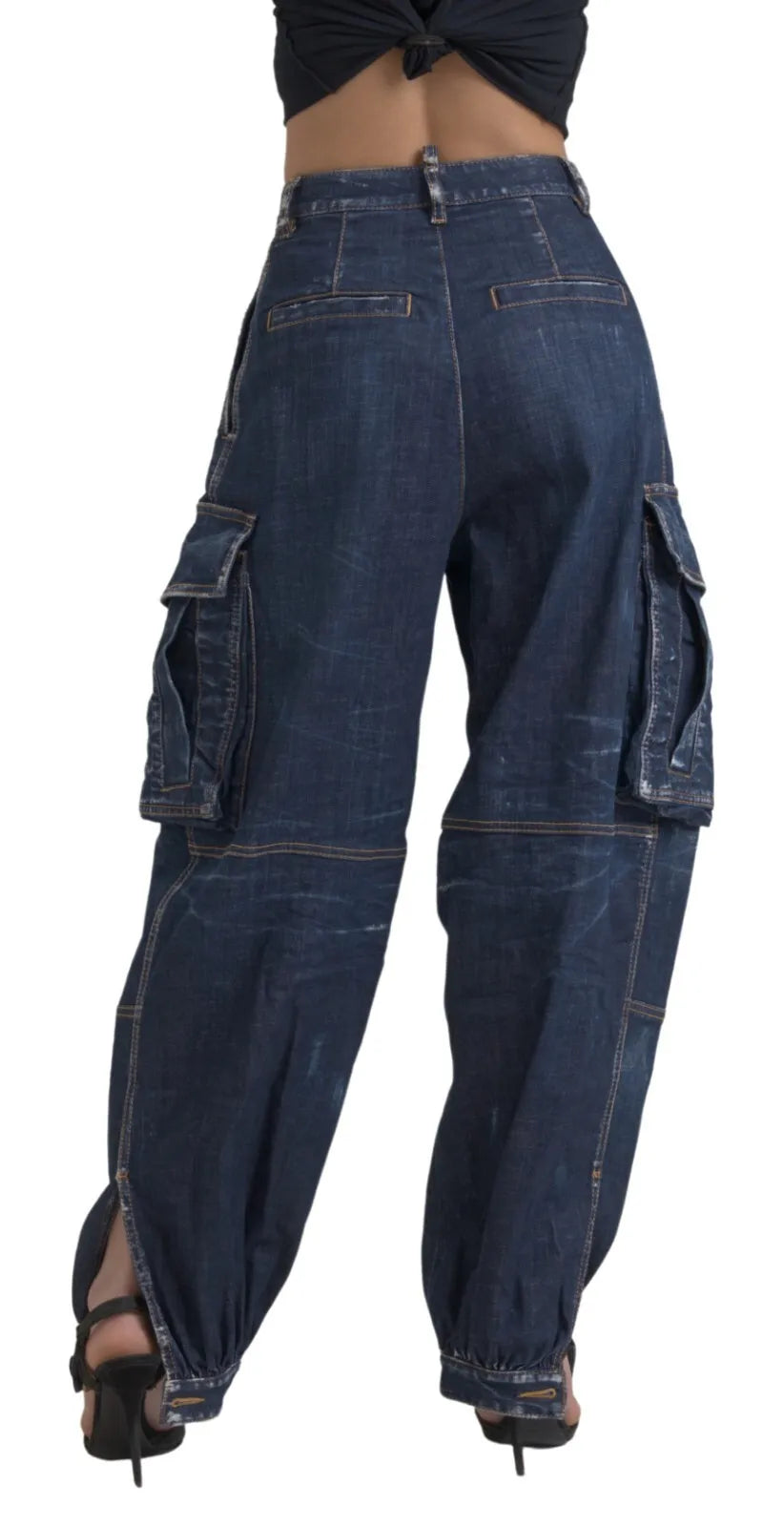 Dsquared² Blue Relaxed Fit Jeans for Women detail view