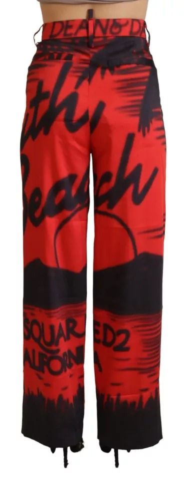 Dsquared² Red Casual Pants for Women side view