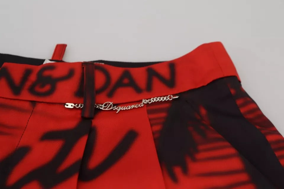 Dsquared² Red Cropped Pants for Women additional view