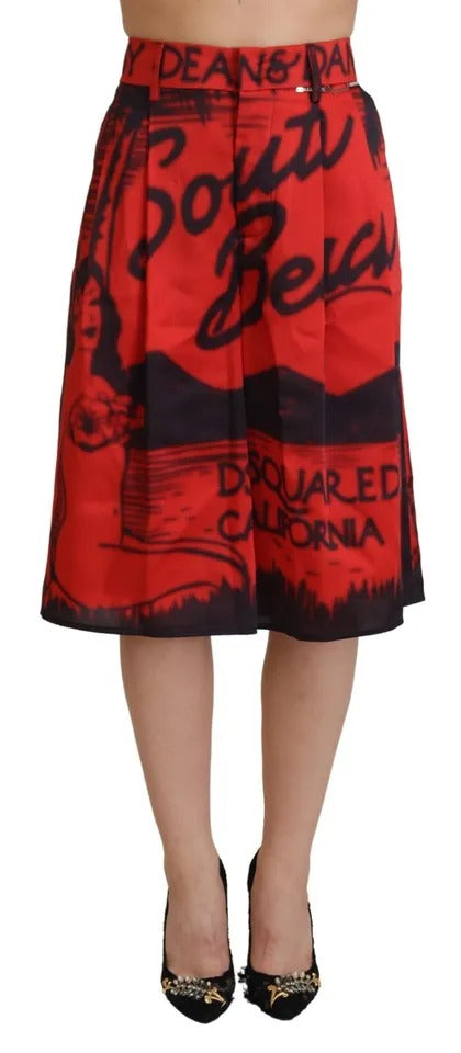 Dsquared² Red Cropped Pants for Women