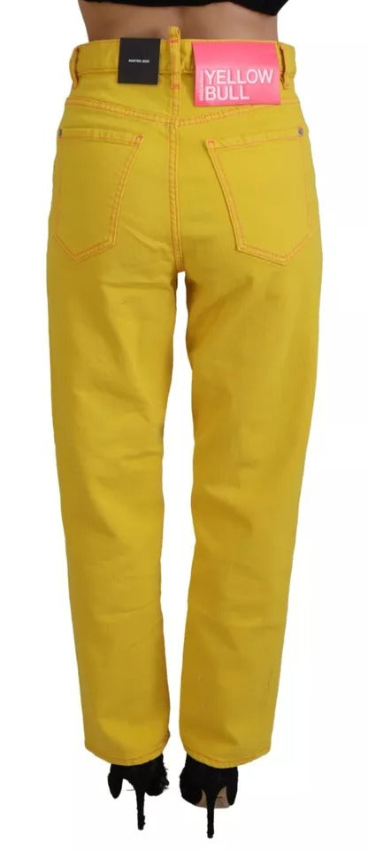 Dsquared² Yellow Straight Leg Jeans for Women detail view