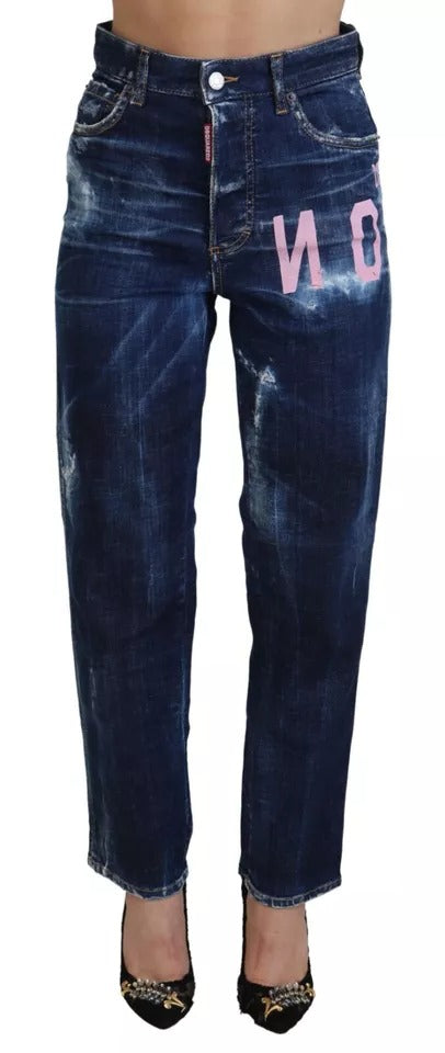 Dsquared² Blue Straight Leg Jeans for Women