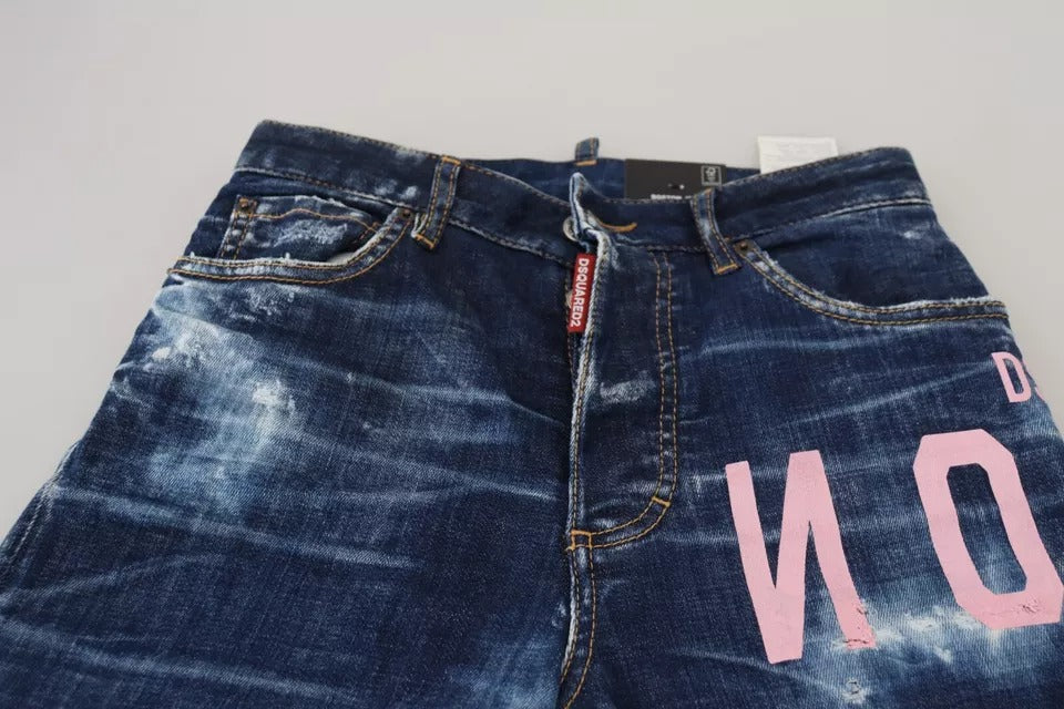 Dsquared² Blue Straight Leg Jeans for Women additional view