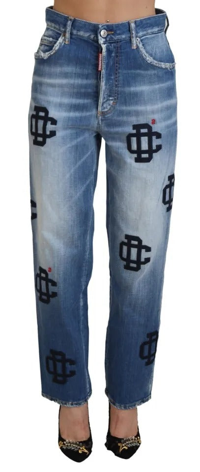 Dsquared² Blue Straight Leg Jeans for Women alternate view
