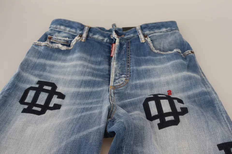 Dsquared² Blue Straight Leg Jeans for Women additional view