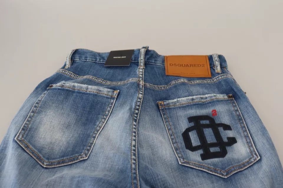 Dsquared² Blue Straight Leg Jeans for Women additional view