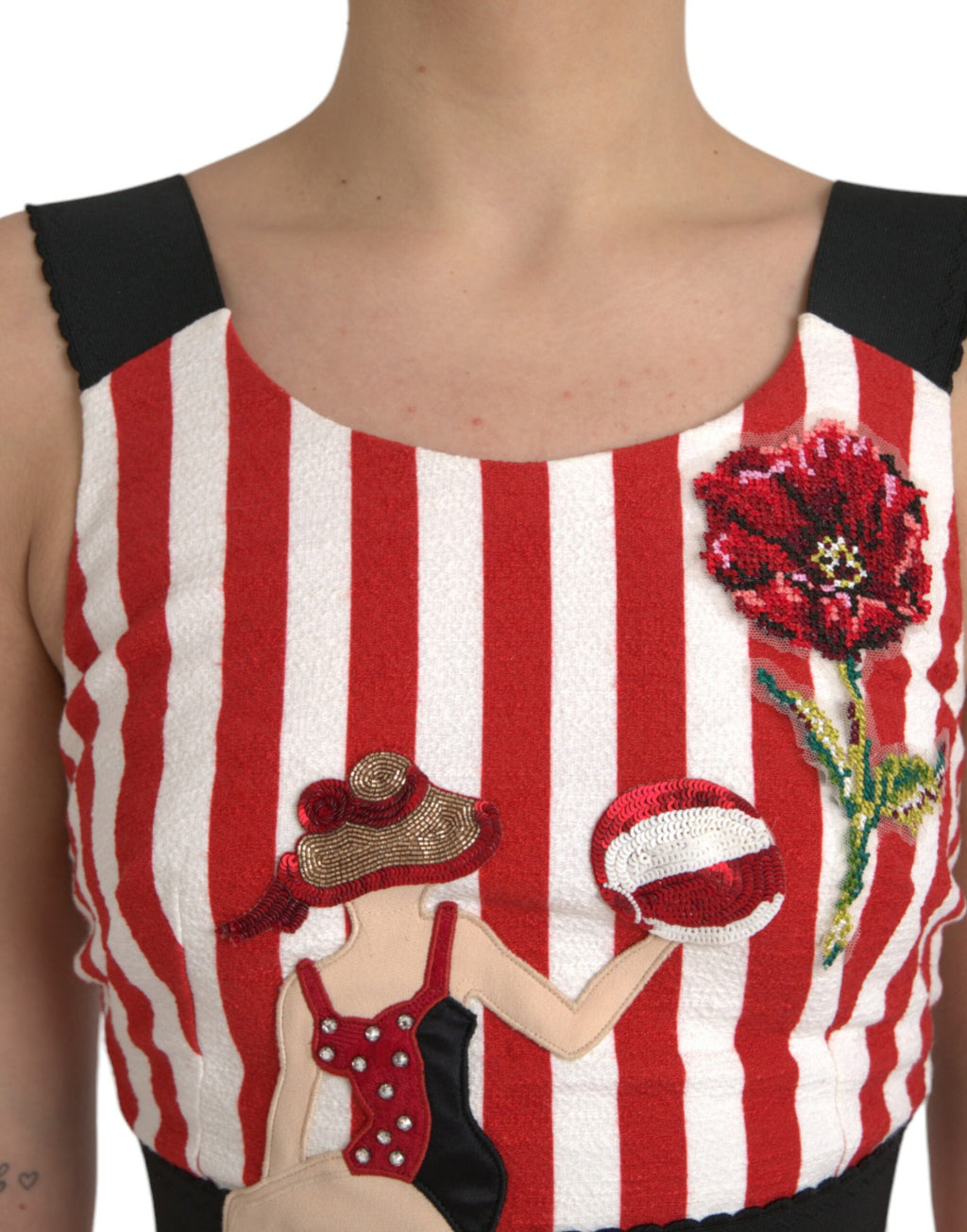 Dolce & Gabbana Red Midi Dress for Women alternate view