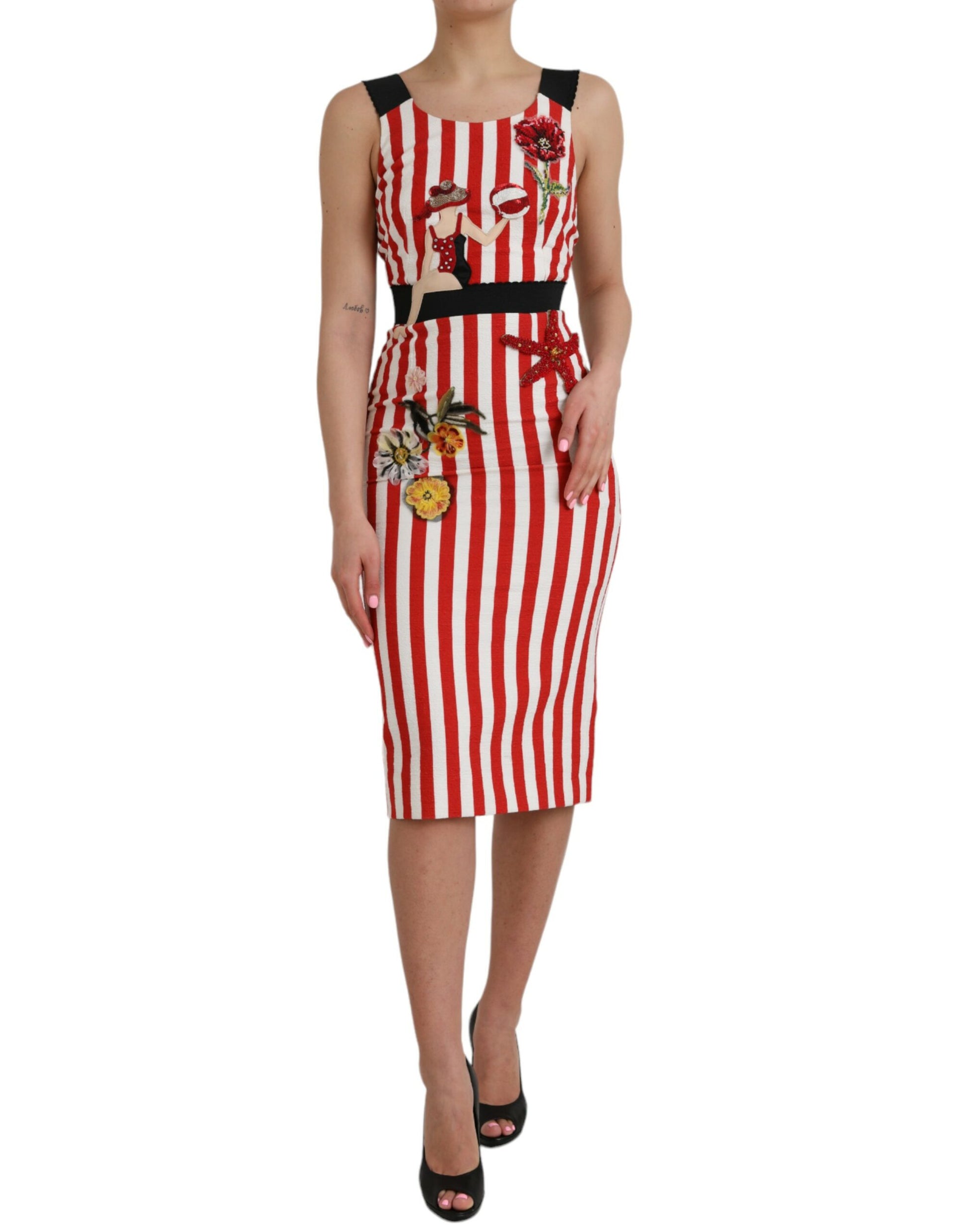 Dolce & Gabbana Red Midi Dress for Women additional view