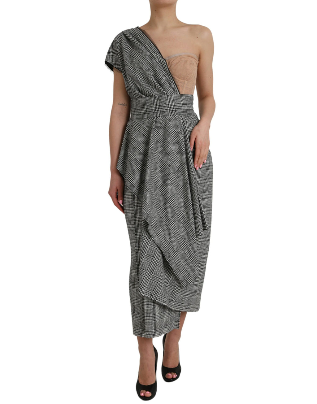 Dolce & Gabbana Grey Long Dress for Women alternate view