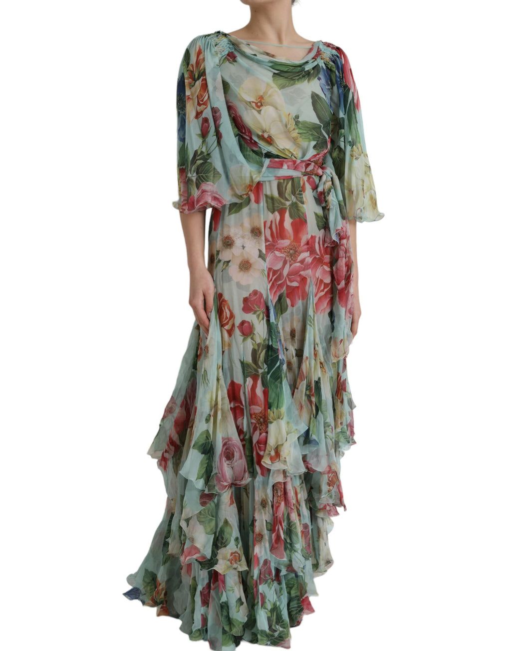 Dolce & Gabbana Blue Long Dress for Women detail view