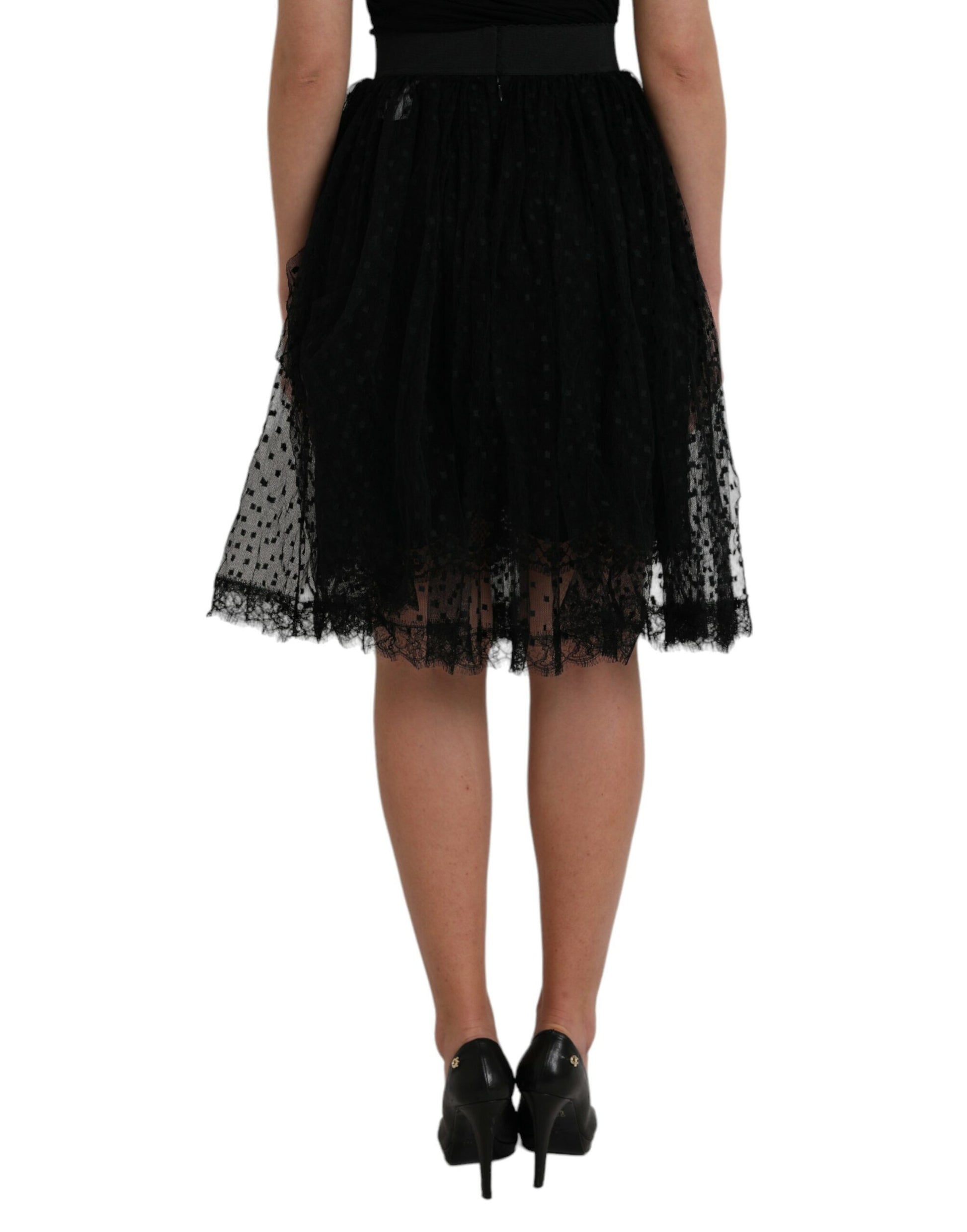 Dolce & Gabbana Black Midi for Women side view