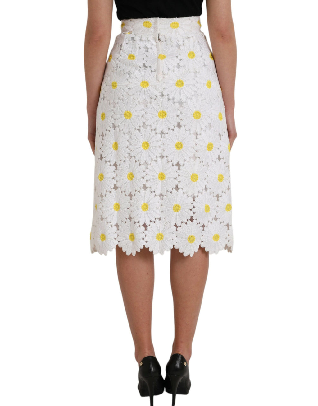 Dolce & Gabbana White Midi for Women side view