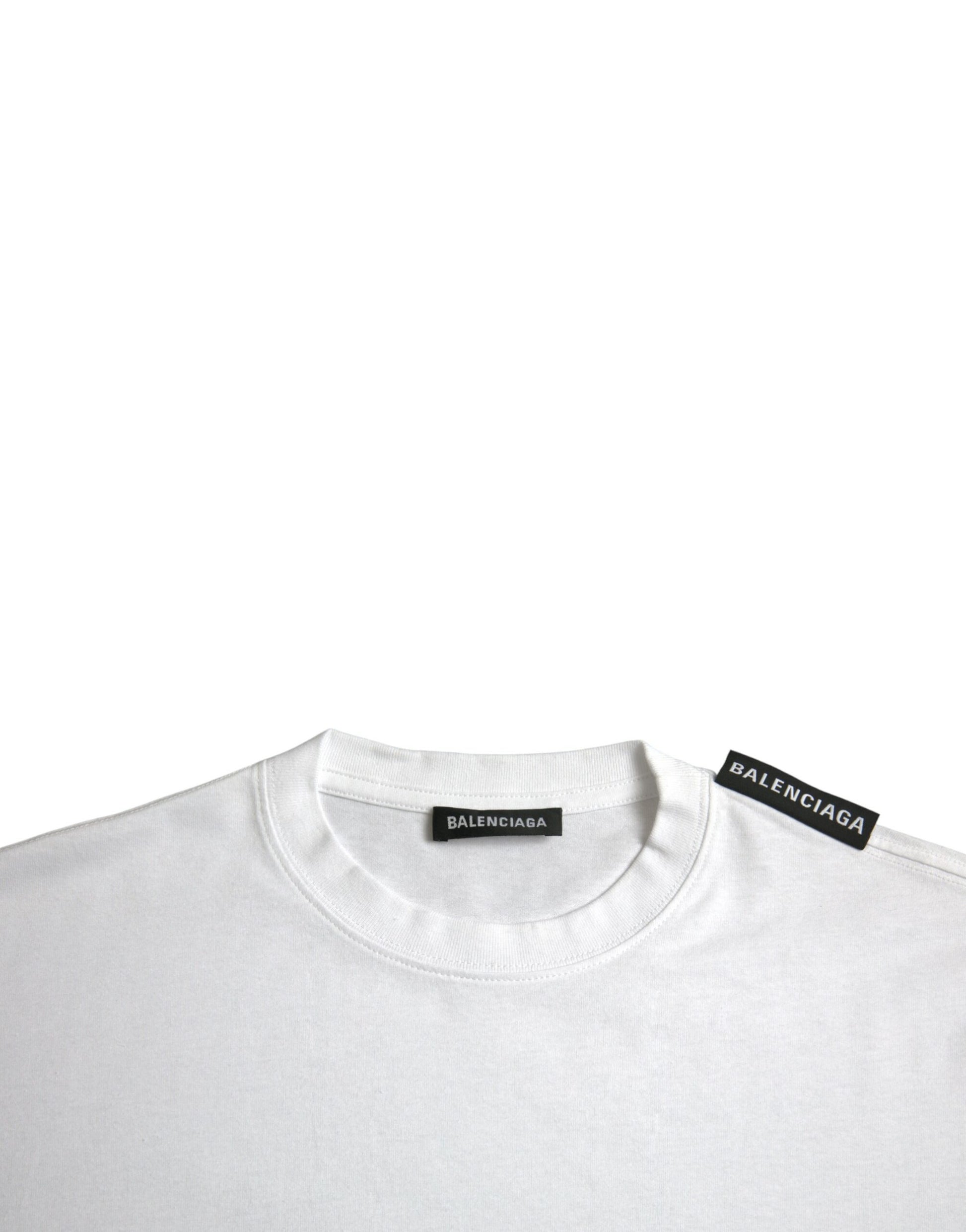Balenciaga White T-Shirt for Men side view