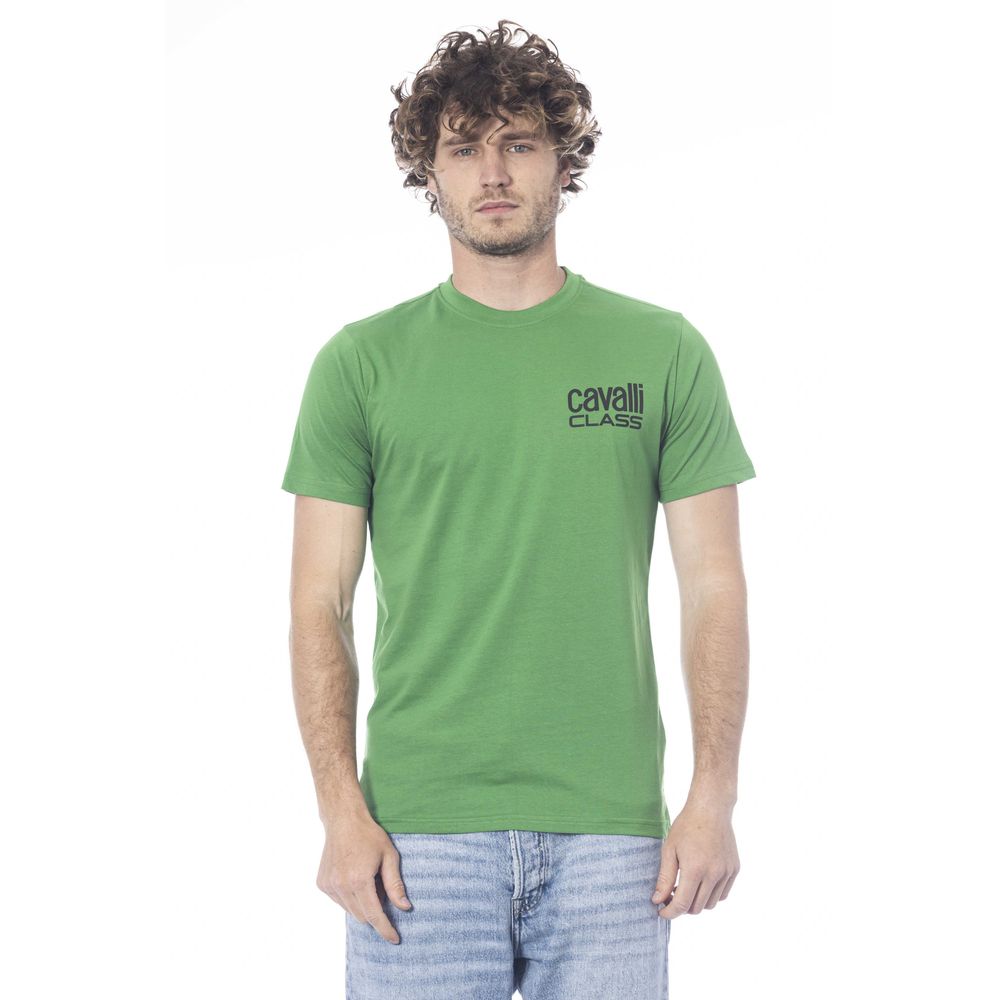 Cavalli Class Green T-Shirt for Men