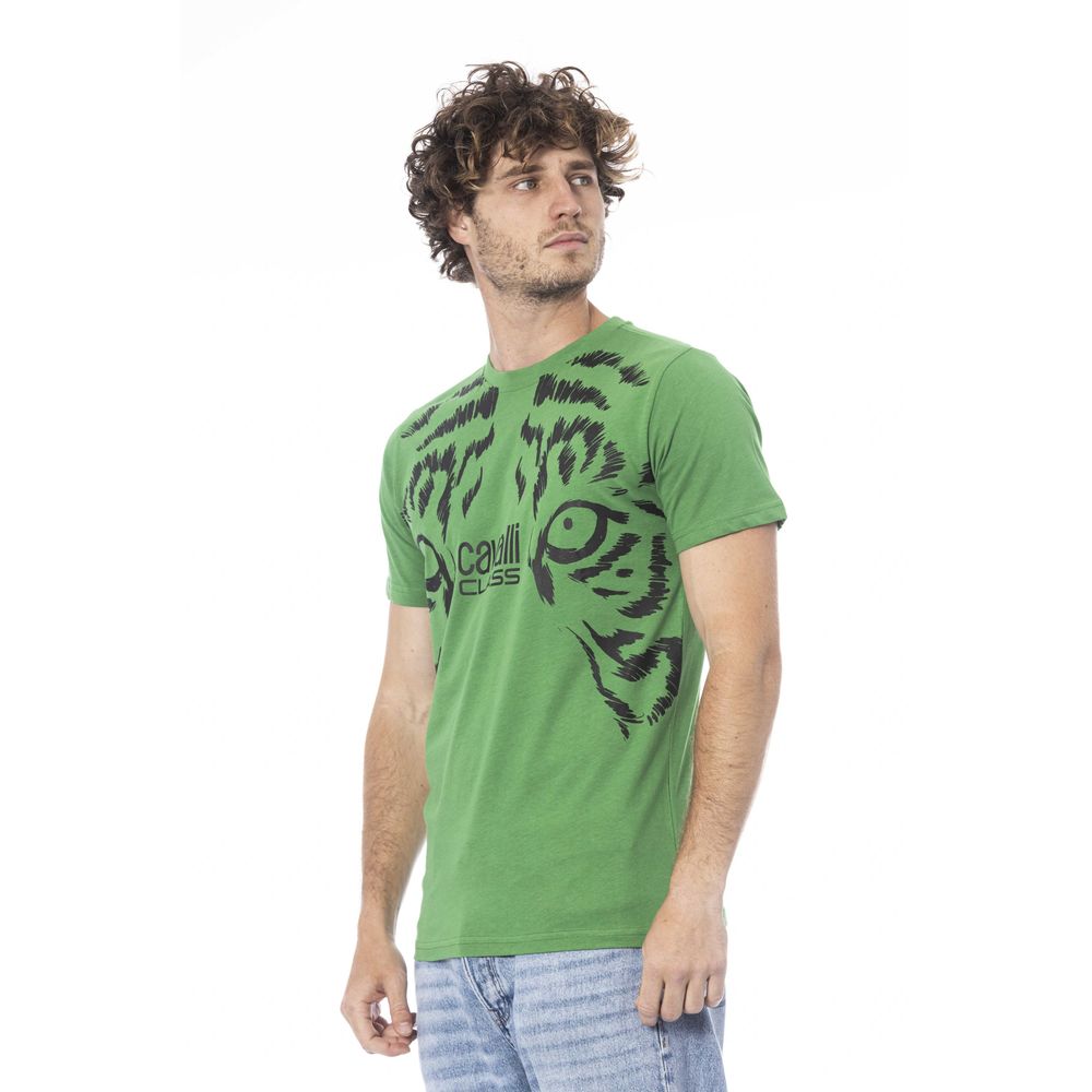 Cavalli Class Green T-Shirt for Men alternate view