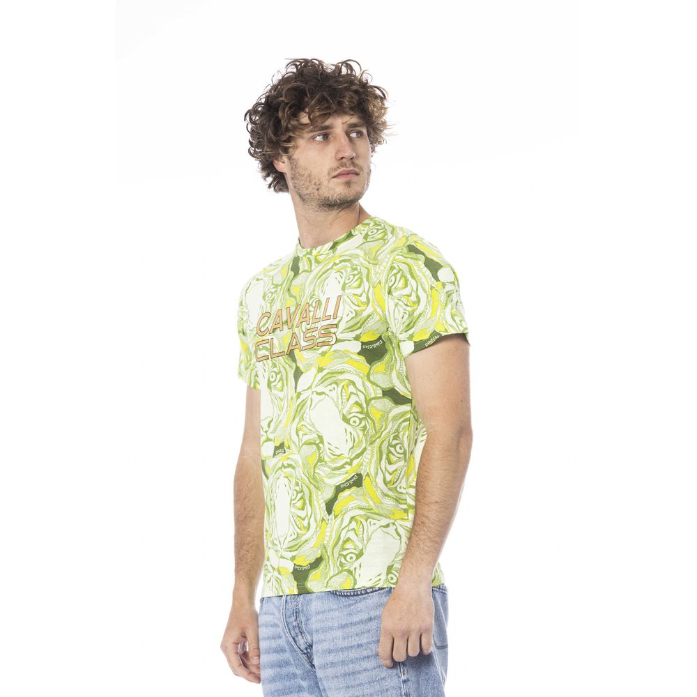 Cavalli Class Green T-Shirt for Men alternate view