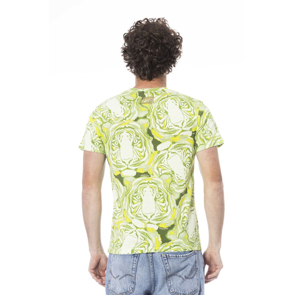 Cavalli Class Green T-Shirt for Men detail view