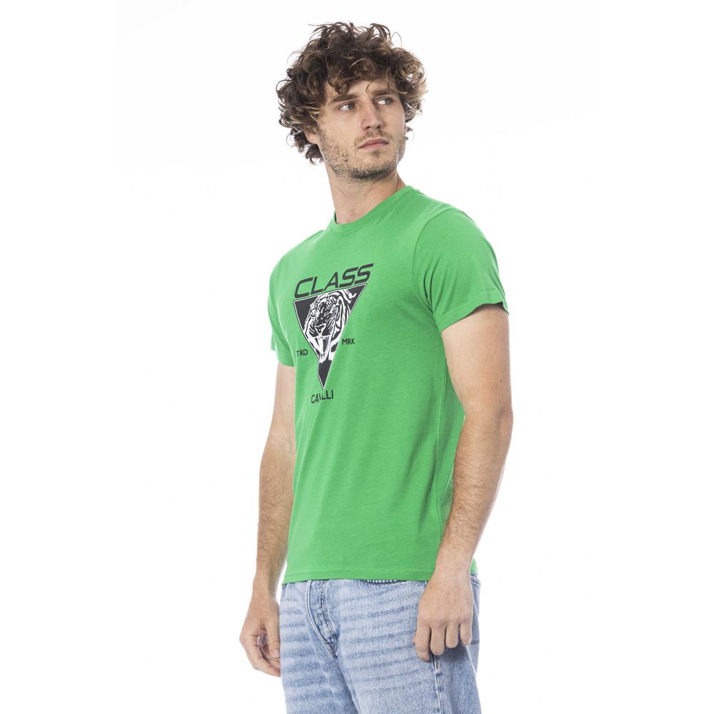 Cavalli Class Green T-Shirt for Men alternate view