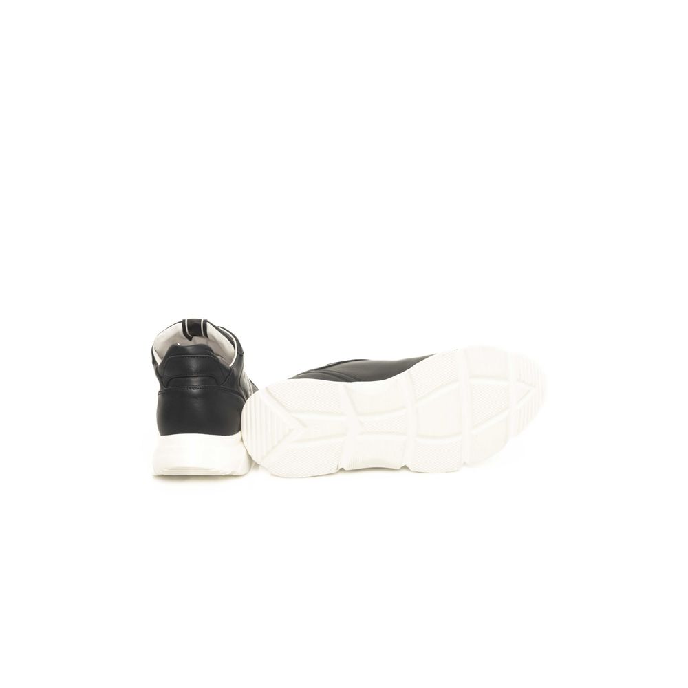 Baskets Cerruti 1881 bleues en cuir de vachette
