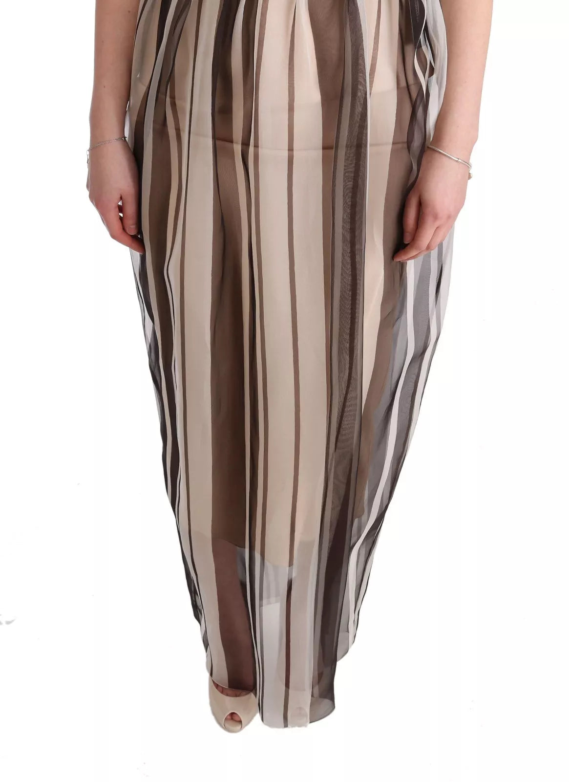 Dolce & Gabbana Brown Long Dress for Women alternate view