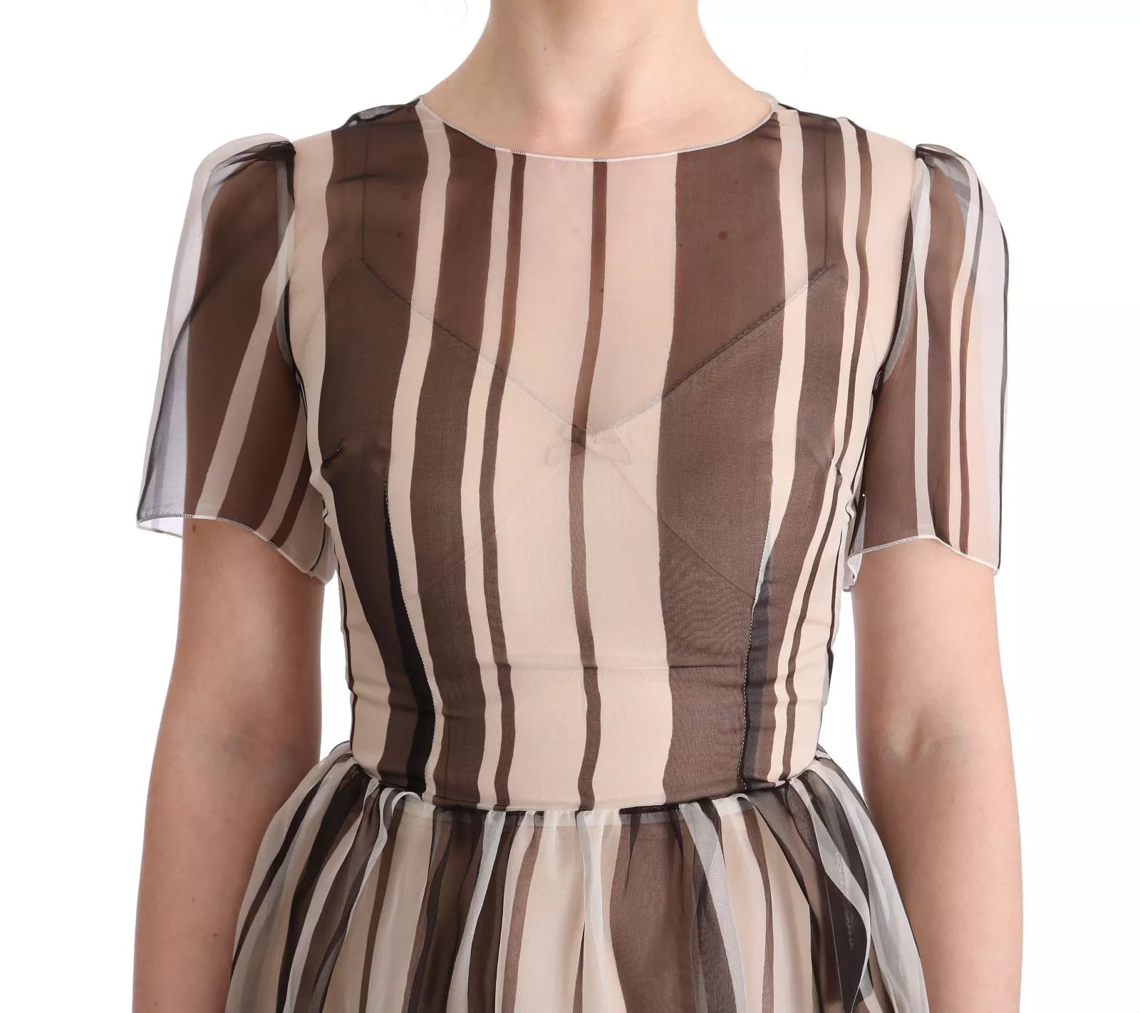 Dolce & Gabbana Brown Long Dress for Women detail view