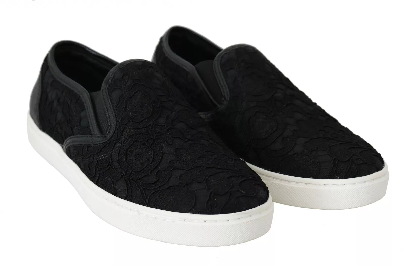 Dolce & Gabbana Black Low Top Sneakers for Women detail view