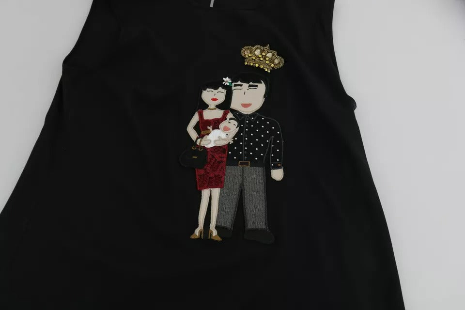 Dolce & Gabbana Black Sleeveless T-Shirt for Women additional view
