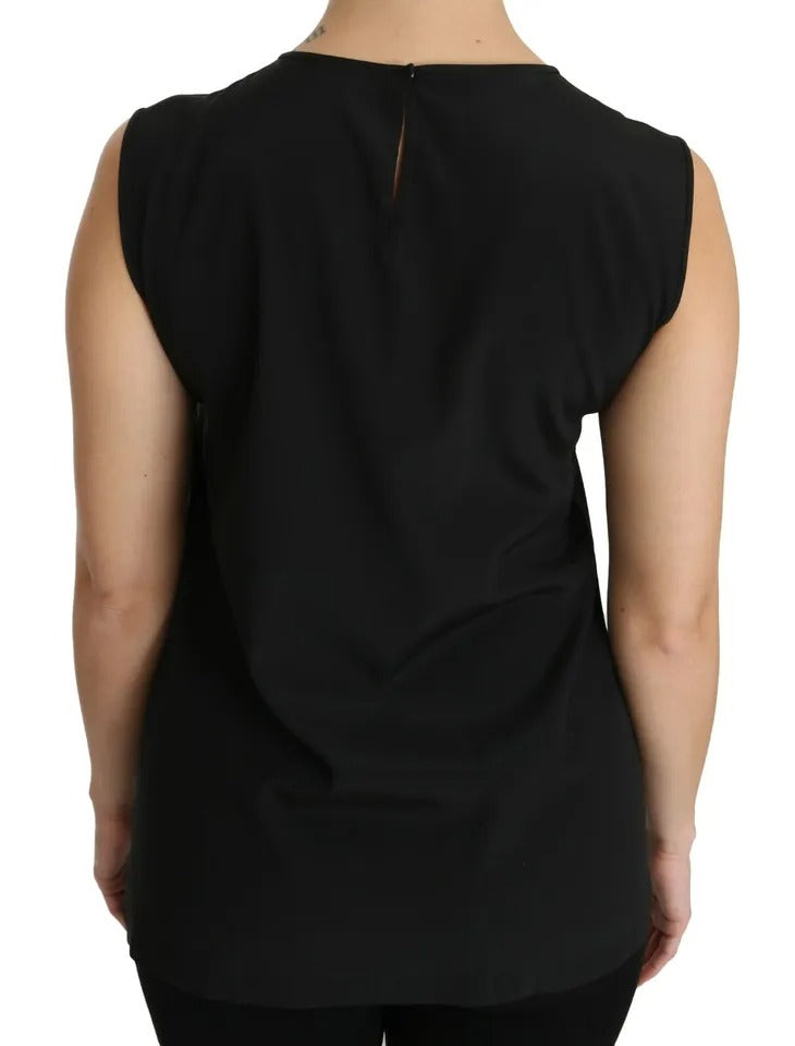 Dolce & Gabbana Black Sleeveless T-Shirt for Women additional view