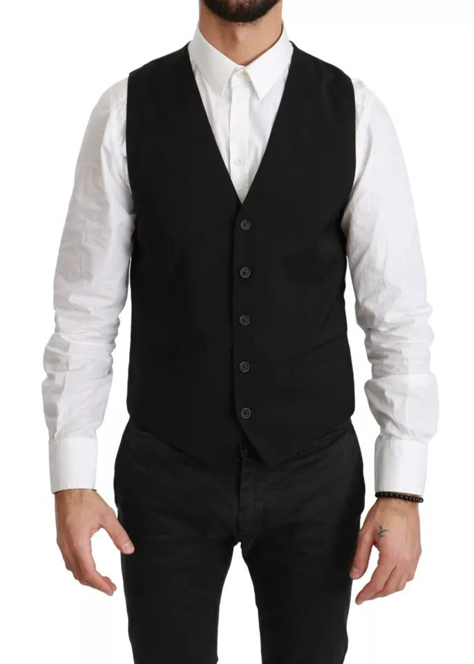 Dolce & Gabbana Black Waistcoats for Men alternate view