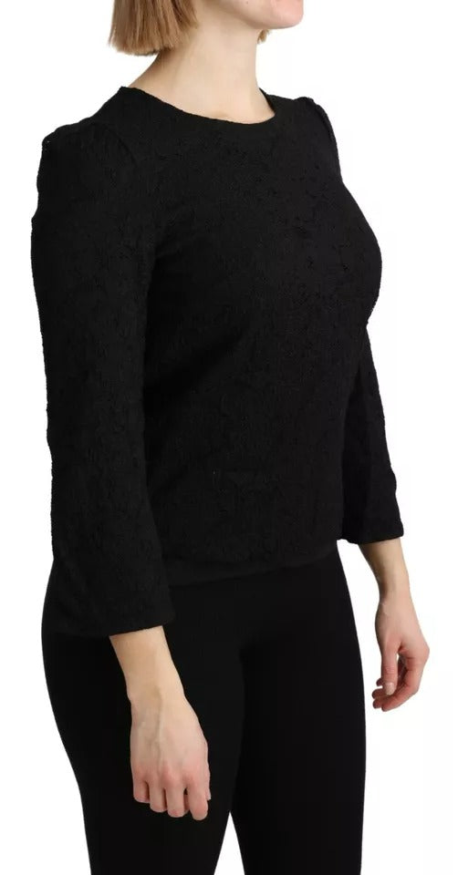 Dolce & Gabbana Black Long Sleeve T-Shirt for Women additional view
