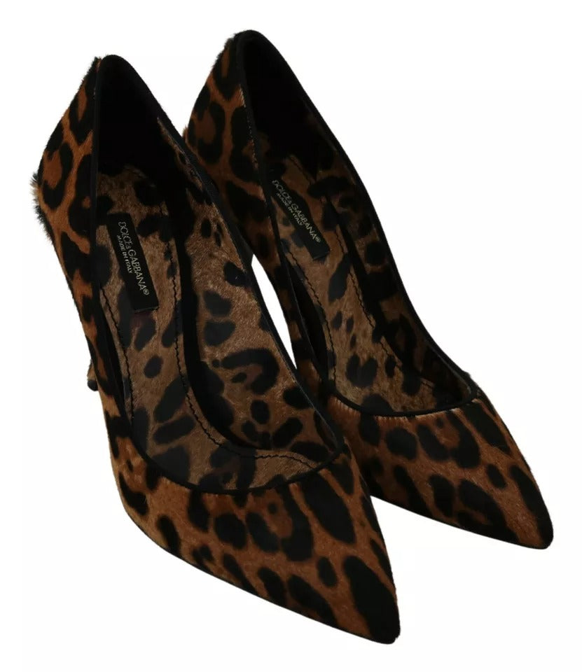 Dolce & Gabbana Brown Mid Heel for Women side view