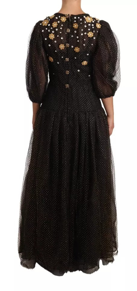 Dolce & Gabbana Black Long Dress for Women detail view