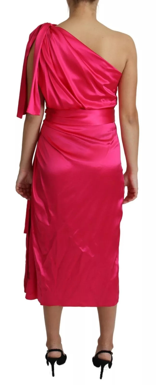 Dolce & Gabbana Pink Midi Dress for Women side view