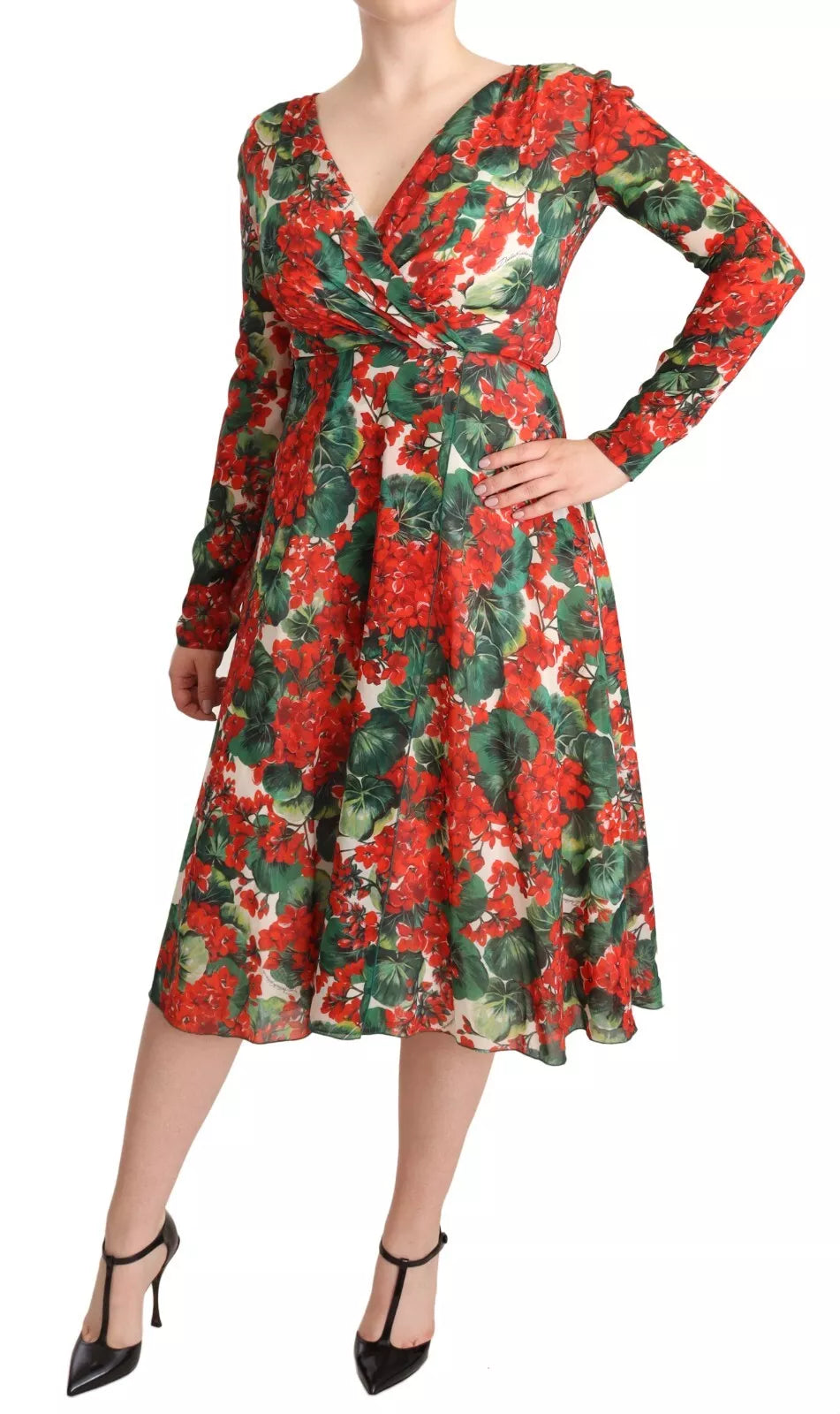 Robe droite imprimée Portofino multicolore Dolce & Gabbana