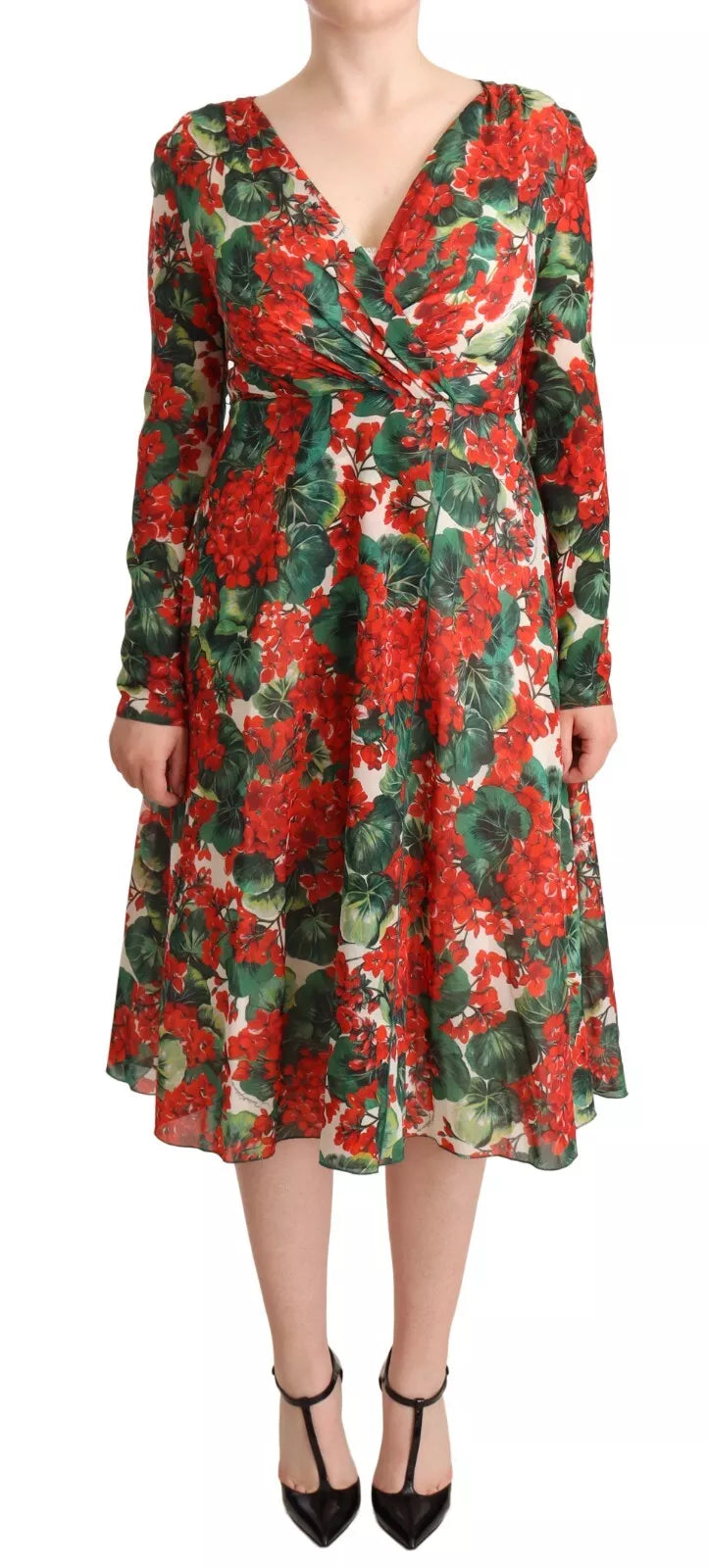 Robe droite imprimée Portofino multicolore Dolce & Gabbana