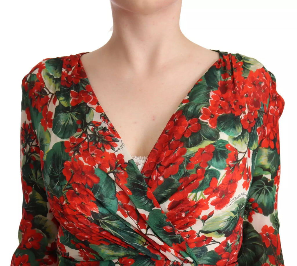 Robe droite imprimée Portofino multicolore Dolce & Gabbana