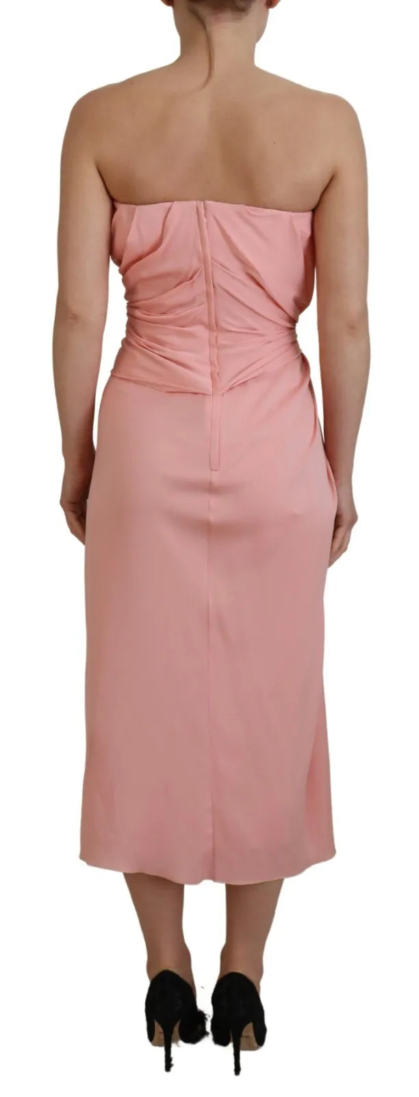 Dolce & Gabbana Pink Midi Dress for Women side view