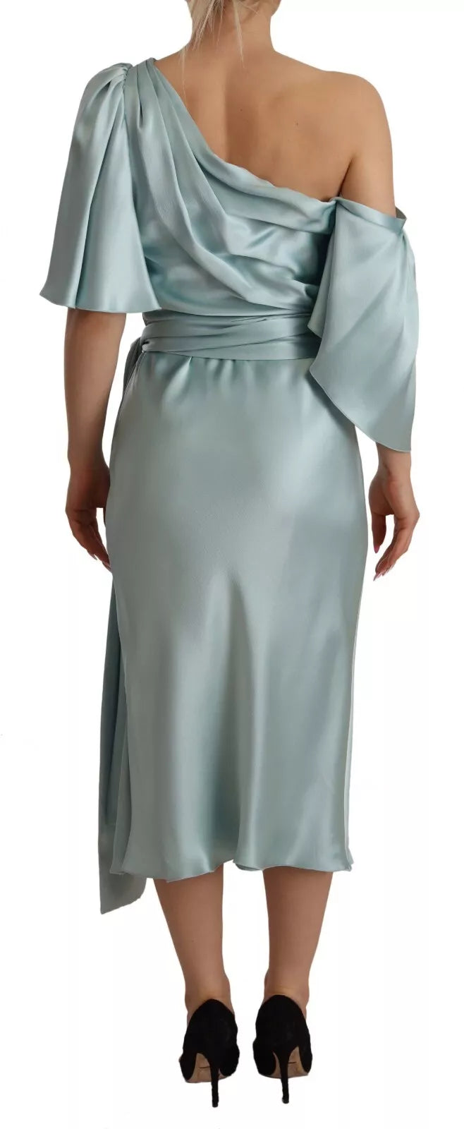 Dolce & Gabbana Green Midi Dress for Women side view