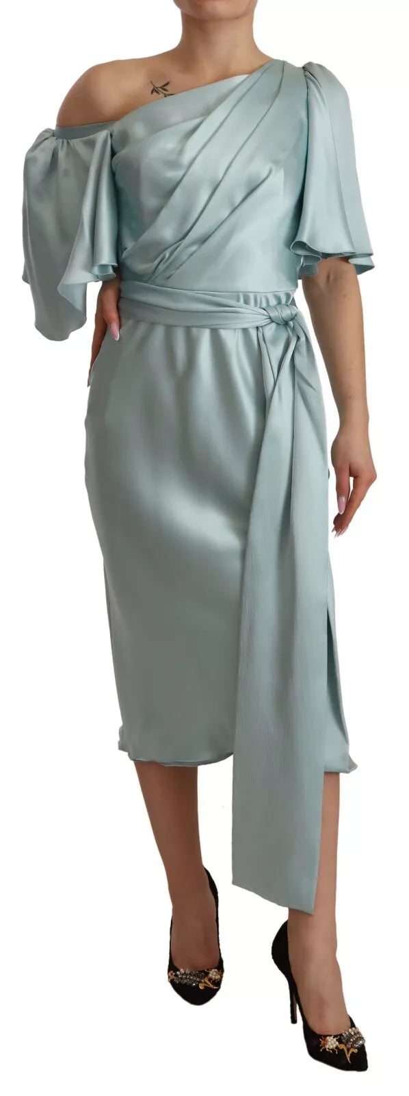 Dolce & Gabbana Green Midi Dress for Women additional view