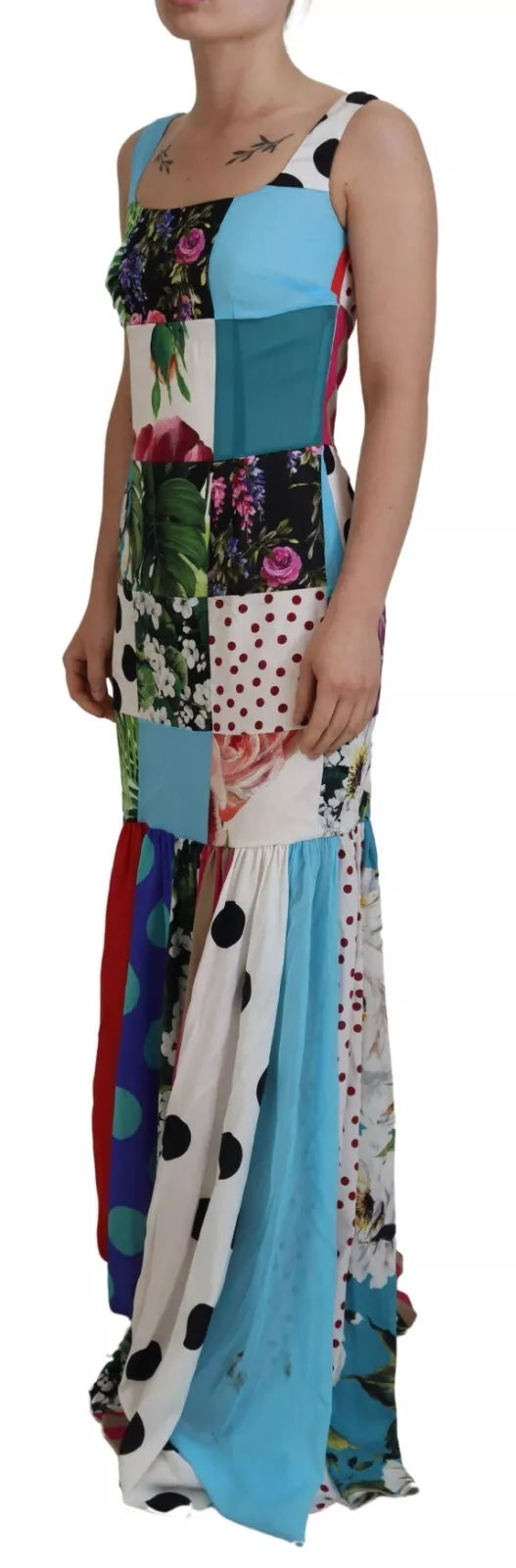 Dolce & Gabbana Multicolor Long Dress for Women detail view