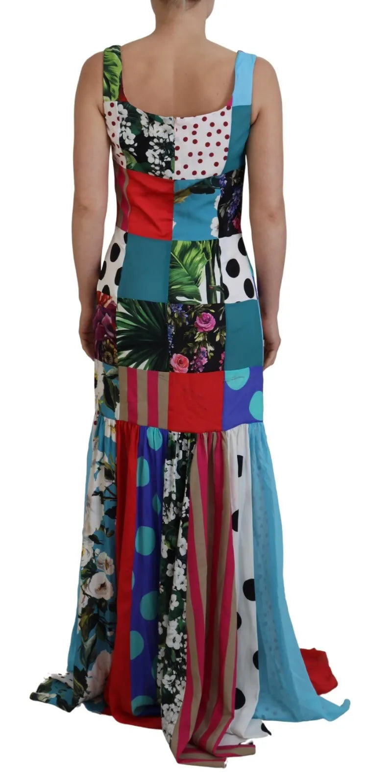 Dolce & Gabbana Multicolor Long Dress for Women side view