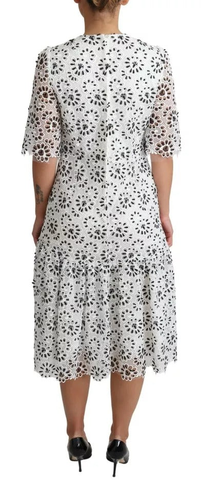 Dolce & Gabbana White Midi Dress for Women side view