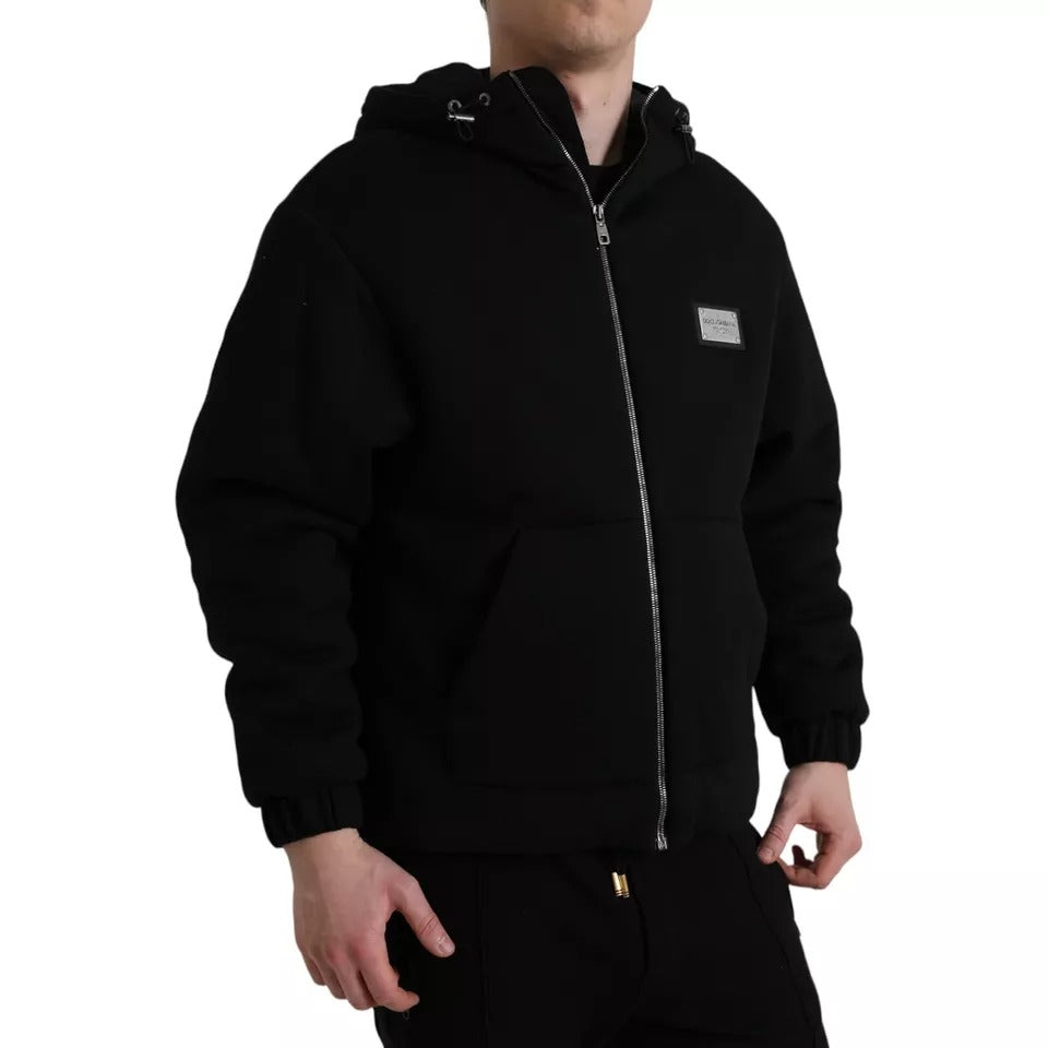 Dolce & Gabbana Black Bomber for Men detail view
