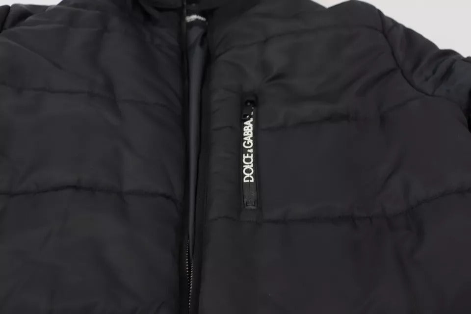 Dolce & Gabbana Black Parkas for Men side view