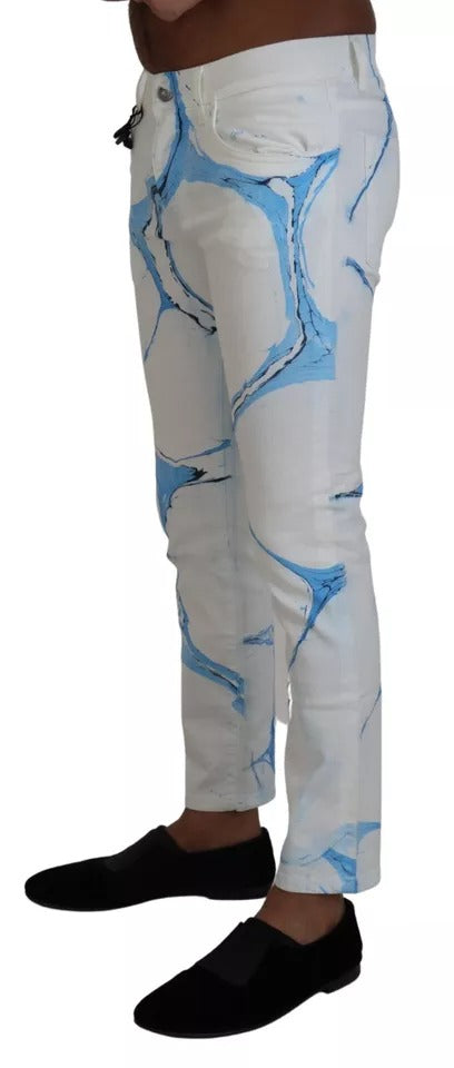 Dolce & Gabbana White Skinny Jeans for Men alternate view