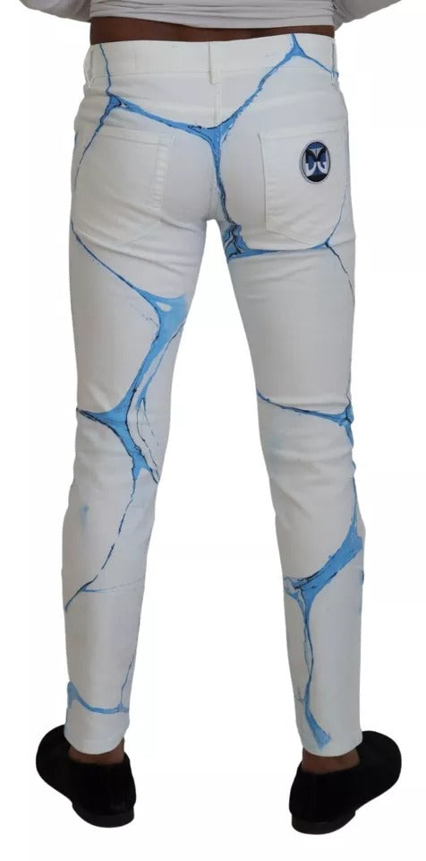 Dolce & Gabbana White Skinny Jeans for Men additional view