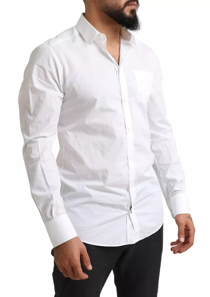 Dolce & Gabbana White Dress Shirt for Men side view
