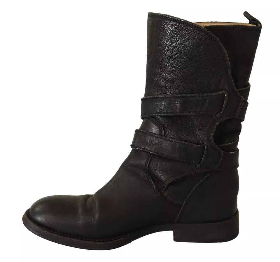 Dolce & Gabbana Black Flat for Women side view