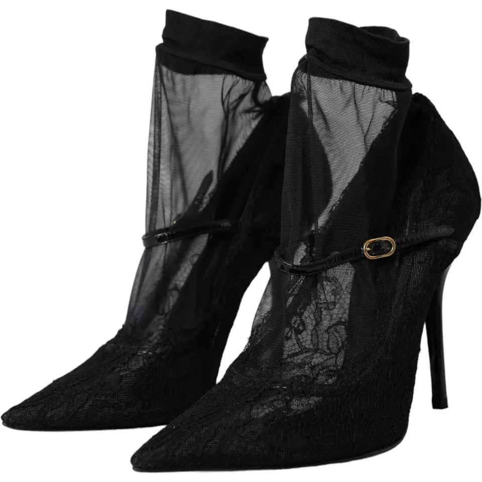 Dolce & Gabbana Black High Heel for Women side view